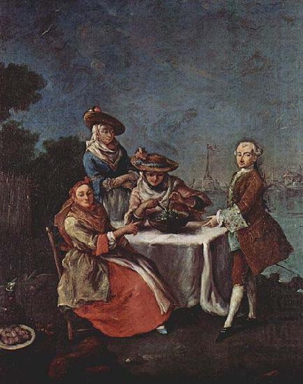 Pietro Longhi Im Gemusegarten an der Flubmundung china oil painting image